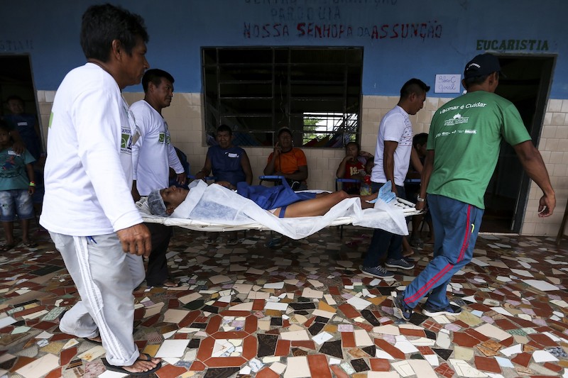 IndÃ­genas da regiÃ£o do Alto do Rio Negro recebem atendimento mÃ©dico durante a 36Âª AÃ§Ã£o ExpedicionÃ¡rios da SaÃºde, AssunÃ§Ã£o do IÃ§ana | Marcelo Camargo - AgÃªncia Brasil